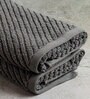 Steel Grey Fluffy Zero Twist 100% Cotton Solid Hand Towel