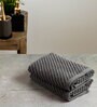 Steel Grey Fluffy Zero Twist 100% Cotton Solid Hand Towel