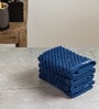 Navy Blue Fluffy Zero Twist 100% Cotton Solid Face Towel