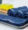 Navy Blue Fluffy Zero Twist 100% Cotton Solid Face Towel
