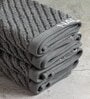 Steel Grey Fluffy Zero Twist 100% Cotton Solid Face Towel
