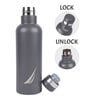 500ML Light Grey Leak-Proof Bottle 24Hour Hot & Cold Thermos/Flask For Fitness Enthusiasts (Yacht) Oreo Solid
