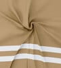 Beige 100% Egyptian Satin Cotton Solid King Bedsheet With 2 Pillow Covers