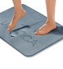Grey Memory Foam Anti-Skid 24x16Inch Bath Mat