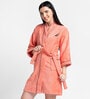 Luxurious Ultra Soft Bath Robe Extra Large (Highline) in Coral Colour
