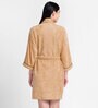 Luxurious Ultra Soft Bath Robe Large (Highline) in Beige Colour