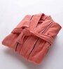 Luxurious Ultra Soft Bath Robe Large (Highline) in Coral Colour