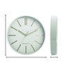 Green Modern Wall Clock in Matte Finish with Quartz Silent Sweep Technology