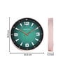 Glossy Rim Rose Gold Modern Wall Clock with Quartz Silent Sweep Technology