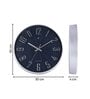 Navy Modern Wall Clock in Matte Finish with Quartz Silent Sweep Technology