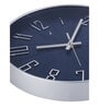 Navy Modern Wall Clock in Matte Finish with Quartz Silent Sweep Technology