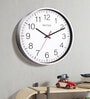 Silver Metal Rim Sports Dial Modern Wall Clock With Quartz Silent Sweep Technology
