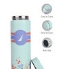 500ML Titanium Green Sleek Insulated Travel Bottle Hot & Cold Thermos/Flask (Stern)