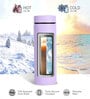 500ML Titanium Light Violet Sleek Insulated Travel Bottle Hot & Cold Thermos/Flask (Stern)