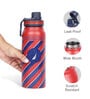 750ML Red Triple Layer Bottle Insulated Thermos/Flask For Fitness And Sports (Fender) Austin