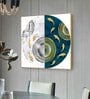 Nautical Whirl Glass Finish Square Wall Art