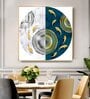 Nautical Whirl Glass Finish Square Wall Art