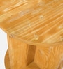 Navarra Pine Wood Side Table In Amber Gold Finish Navarra Pine Wood Side Table In Amber Gold Finish
