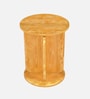 Navarra Pine Wood Side Table In Amber Gold Finish Navarra Pine Wood Side Table In Amber Gold Finish