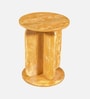 Navarra Pine Wood Side Table In Amber Gold Finish Navarra Pine Wood Side Table In Amber Gold Finish