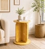 Navarra Pine Wood Side Table In Amber Gold Finish Navarra Pine Wood Side Table In Amber Gold Finish