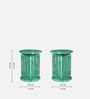 Navarra Pine Wood Side Table In Verdant Green Finish Navarra Pine Wood Side Table In Verdant Green Finish