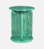 Navarra Pine Wood Side Table In Verdant Green Finish Navarra Pine Wood Side Table In Verdant Green Finish