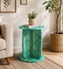Navarra Pine Wood Side Table In Verdant Green Finish Navarra Pine Wood Side Table In Verdant Green Finish