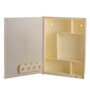 Acrylic Ivory 6 Compartment Bathroom Cabinet With Mirror (L: 15, W: 4, H: 19 Inches)
