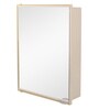 Acrylic Ivory 6 Compartment Bathroom Cabinet With Mirror (L: 15, W: 4, H: 19 Inches)