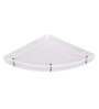 Big Acrylic Transparent Wall Mounted Corner Bathroom Shelf