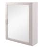 Acrylic White 6 Compartment Bathroom Cabinet With Mirror (L: 18, W: 4, H: 21 Inches)