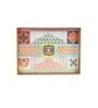 Navratna Multicolour & Gold MDF Wood Rectangle Serving Trays