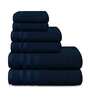 Navy 625 GSM 100% Cotton 6 Pieces Towel Set