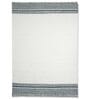 Navy 100% Polyester Stripes 6 x 9 Feet Hand Woven Carpet