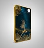 Navy Blue & Gold Deer Rectangular Wall Art 12 x 18 Inch