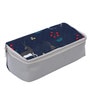 Navy Blue & Grey Deer Printed Make Up Pouch