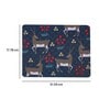 Navy Blue & Grey Deer Printed Rectangle Mousepad