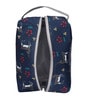 Navy Blue & Grey Deer Printed Toiletry Pouch