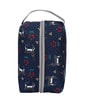 Navy Blue & Grey Deer Printed Toiletry Pouch