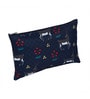 Navy Blue & Grey Deer Printed Utility Pouches Set of 2