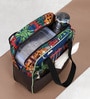 Navy Blue & House Printed Long Insulated Lunch Bag