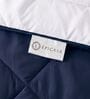 Navy Blue & White 200 GSM Reversible Comforter
