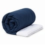 Navy Blue & White 200 GSM Reversible Comforter