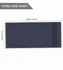Navy Blue Soft Cotton 500 GSM Solid Bath Towel Pack Of 4