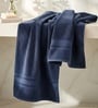 Navy Blue Soft Cotton 500 GSM Solid Bath Towel Pack Of 4