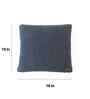 Navy Blue 100% Cotton Mini Moss 16X16 Inches Knitted Cushion Cover
