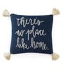 Navy Blue Quoted Cotton 18 x 18 Inches Cushion Cover