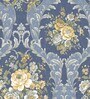 Navy Blue 200 TC Floral Cotton Queen Double Bedsheet 2 Pillow covers