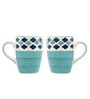 Sago 275ml Blue & White Ceramic (Set of 2) Coffee Mug